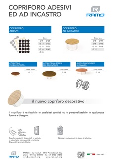 Copriforo adesivi e ad incastro